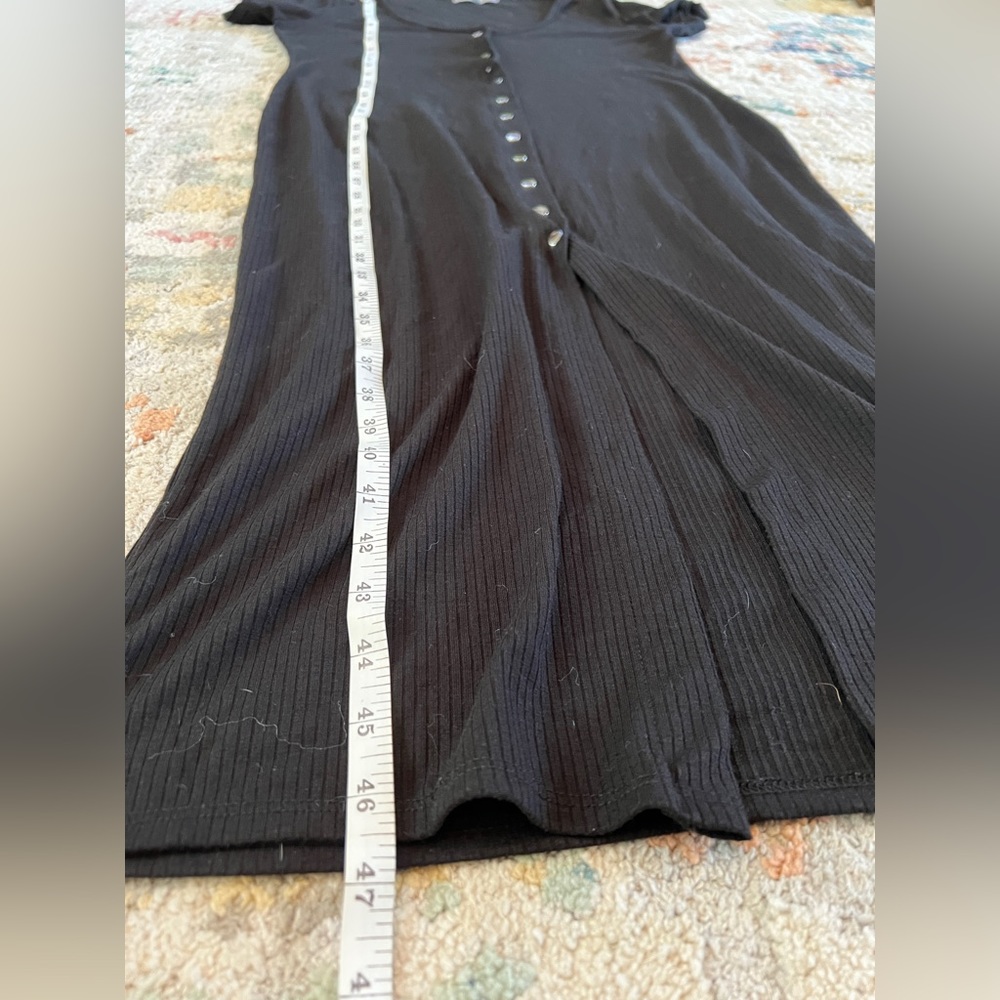Velvet Torch Short Sleeve Black Button-Down Midi Dress Size XXL - Picture 10 of 10